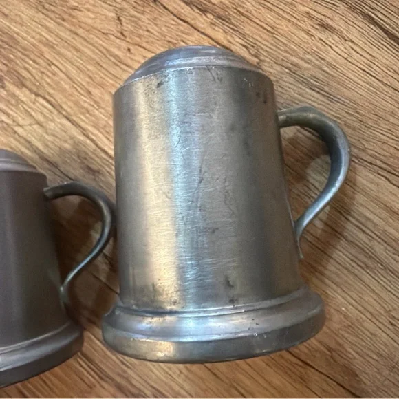 Web Salt & Pepper Shakers 2” H And A Child’s Cup Or Sugar Dish Marked Genuin - Picture 10 of 12